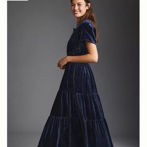 Anthropologie Velvet Dress NWT